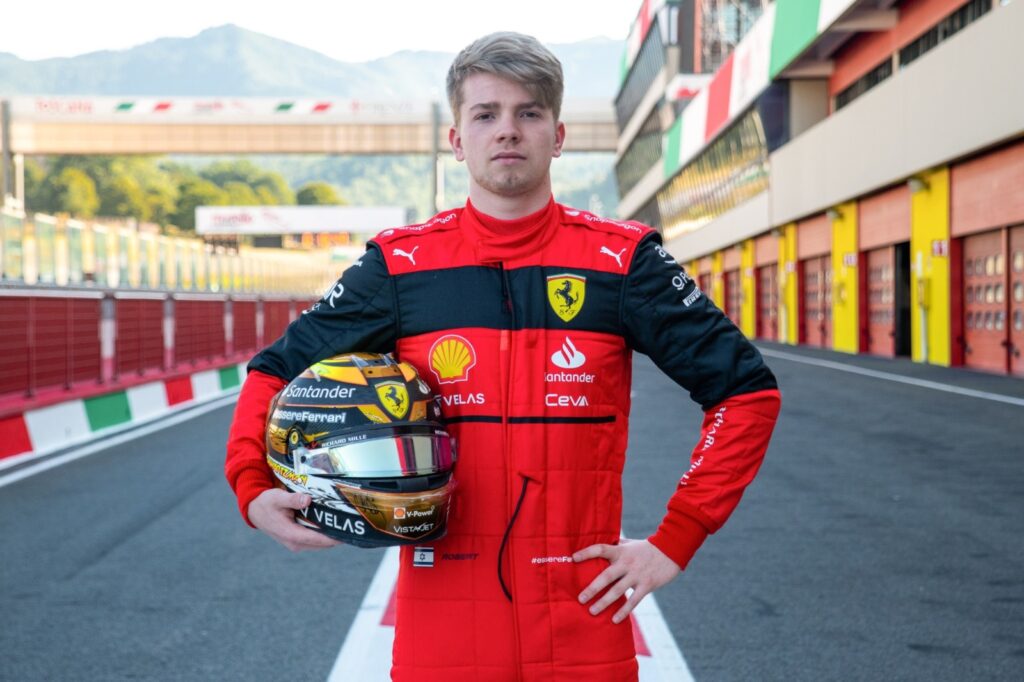 Robert Shwartzman Ferrari siut